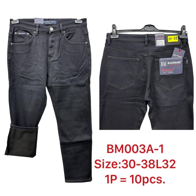 Spodnie jeansy meskie Roz 30-38, 1 Kolor Paczka 10 szt